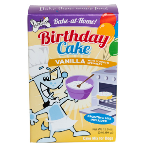 The Lazy Dog Cookie Co. Bake-at-Home Vanilla Birthday Cake Mix Dog Treat - Mutts & Co.