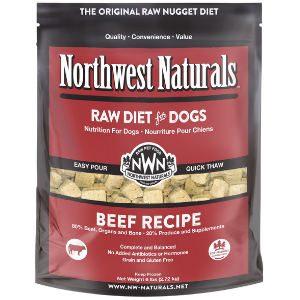 Northwest Naturals Raw Frozen Beef Nuggets Dog Food 6 lb - Mutts & Co.