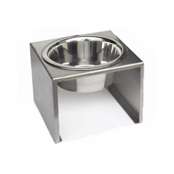 Pets Stop Slate Single Diner Feeder - Mutts & Co.