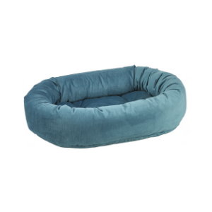 Bowsers Donut Dog Bed Microvelvet Teal - Mutts & Co.