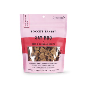 Bocce's Bakery Say Moo Soft & Chewy Dog Treats, 6 oz - Mutts & Co.