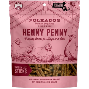 Polka Dog Henny Penny Chicken & Cranberry Crunchy Sticks 5 oz - Mutts & Co.