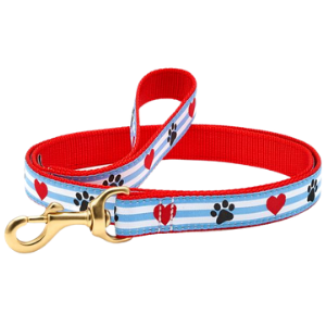 Up Country Pawprint Stripe Dog Lead - Mutts & Co.