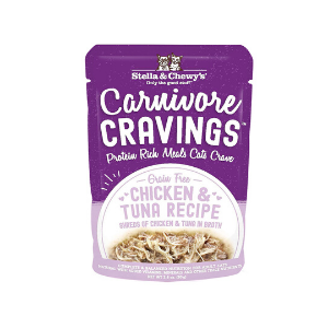 Stella & Chewy's Carnivore Cravings Chicken & Tuna Recipe Cat Food, 2.8 oz - Mutts & Co.