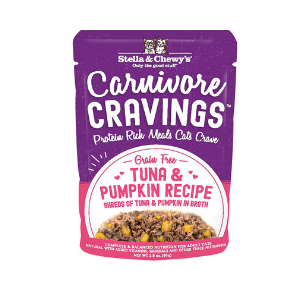Stella & Chewy's Carnivore Cravings Tuna & Pumpkin  Recipe Cat Food, 2.8 oz - Mutts & Co.