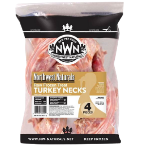 Northwest Naturals Raw Frozen Turkey Necks, 4 pk - Mutts & Co.