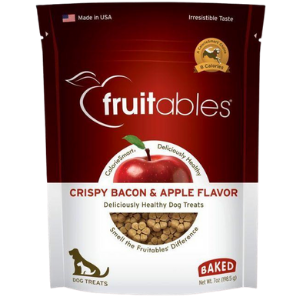 Fruitables Crispy Bacon & Apple Flavor Crunchy Dog Treats 7oz - Mutts & Co.