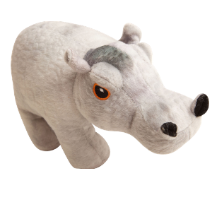 SnugArooz Hank the Hippo 8" Plush Dog Toy - Mutts & Co.