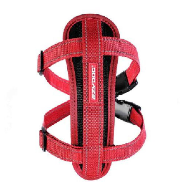 EzyDog Chest Plate Dog Harness Red - Mutts & Co.