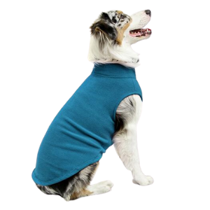 Gooby Stretch Fleece Vest Steel Blue - Mutts & Co.