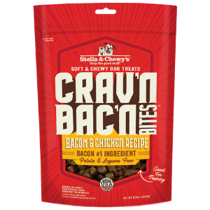 Stella & Chewy's Crav'n Bac'n Bites Bacon & Chicken Recipe Dog Treats 8.25oz - Mutts & Co.