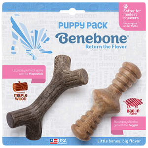 Benebone Puppy Pack Zaggler Chew Toy, 2 pack - Mutts & Co.