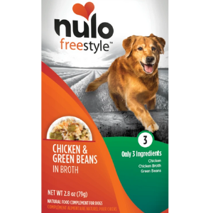 Nulo Freestyle Grain-Free Chicken & Green Bean in Broth Dog Food Topper, 2.8 oz - Mutts & Co.