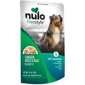 Nulo Freestyle Grain-Free Chicken, Duck & Kale in Broth Dog Food Topper, 2.8 oz - Mutts & Co.