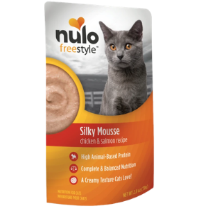 Nulo Freestyle Grain-Free Silky Mousse Chicken & Salmon Recipe Cat Food Topper, 2.8oz - Mutts & Co.