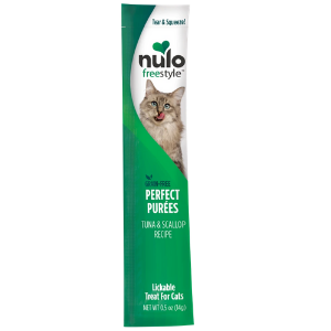 Nulo Freestyle Grain-Free Perfect Puree Tuna & Scallop Recipe Cat Food Topper, 0.5 oz - Mutts & Co.