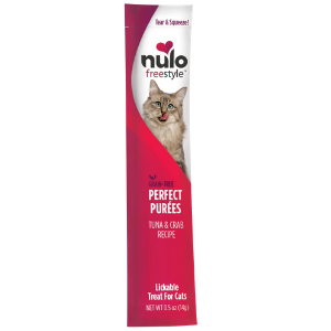 Nulo Freestyle Grain-Free Perfect Puree Tuna & Crab Recipe Cat Food Topper, 0.5 oz - Mutts & Co.