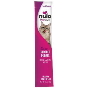 Nulo Freestyle Grain-Free Perfect Puree Beef & Sardine Recipe Cat Food Topper, 0.5 oz - Mutts & Co.