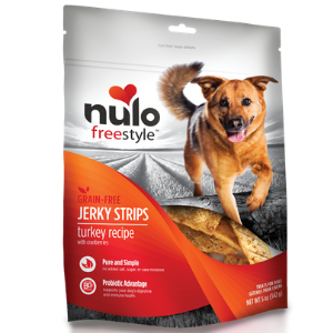 Nulo Freestyle Jerky Strips Turkey with Cranberries Dog Treat 5 oz. - Mutts & Co.