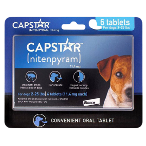 Capstar Flea Tablets For Dogs 2-25 lbs 6ct - Mutts & Co.