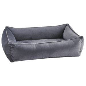 Bowsers Urban Lounger Dog Bed Microvelvet Amethyst - Mutts & Co.
