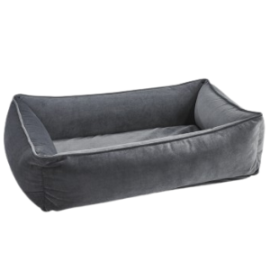 Bowsers Urban Lounger Dog Bed Microvelvet Ash - Mutts & Co.