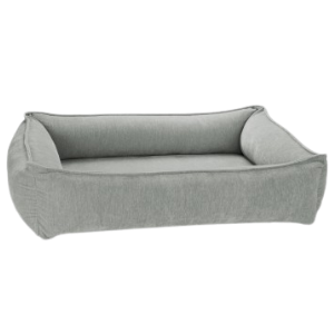 Bowsers Urban Lounger Dog Bed Microvelvet Oyster - Mutts & Co.