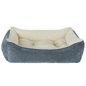 Bowsers Scoop Dog Bed Microvelvet Mineral - Mutts & Co.