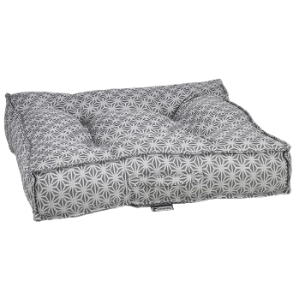 Bowsers Piazza Dog Bed Micro Jacquard Mercury - Mutts & Co.