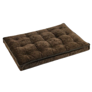 Bowsers Luxury Crate Mattress Microvelvet Chocolate Bones - Mutts & Co.