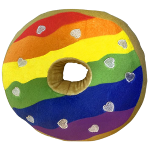 Lulubelles Power Plush Pride Donut Dog Toy - Mutts & Co.