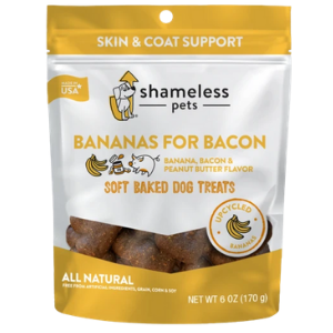 Shameless Pets Soft-Baked Bananas for Bacon Biscuits for Dogs, 6oz - Mutts & Co.