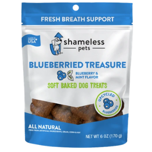 Shameless Pets Soft-Baked Blueberried Treasure Biscuits for Dogs, 6oz - Mutts & Co.