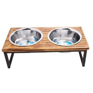 IndiPets Contemporary Double Feeder - Mutts & Co.