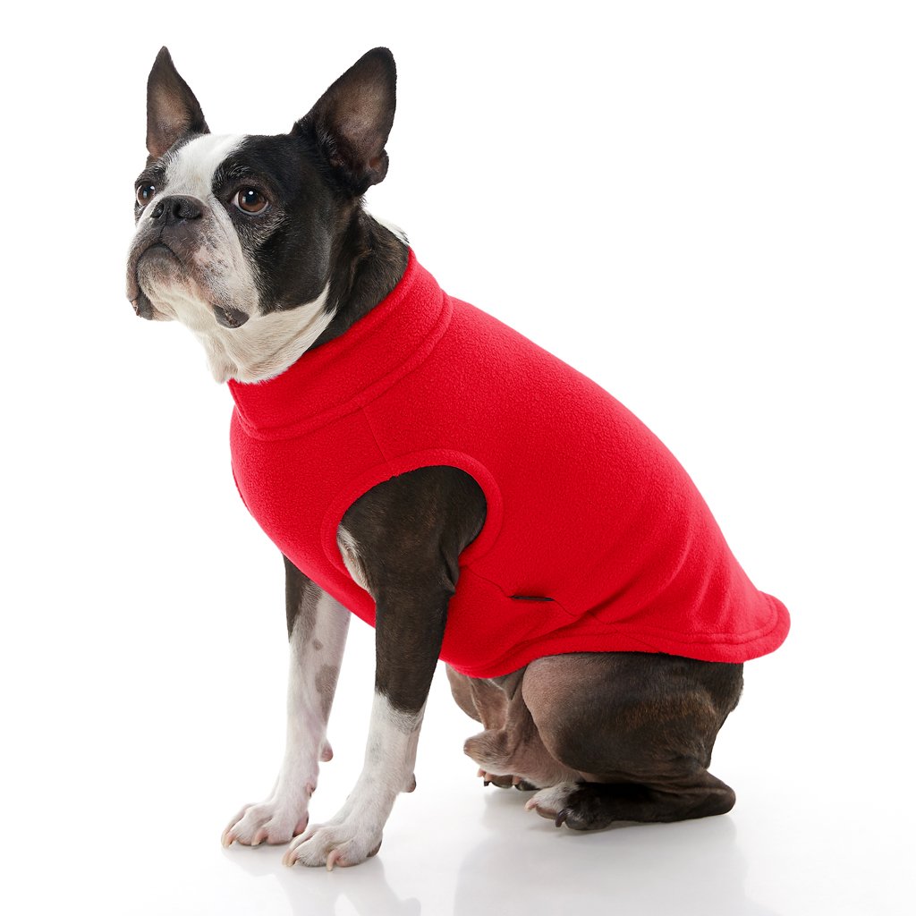 Gooby Stretch Fleece Vest Red - Mutts & Co.