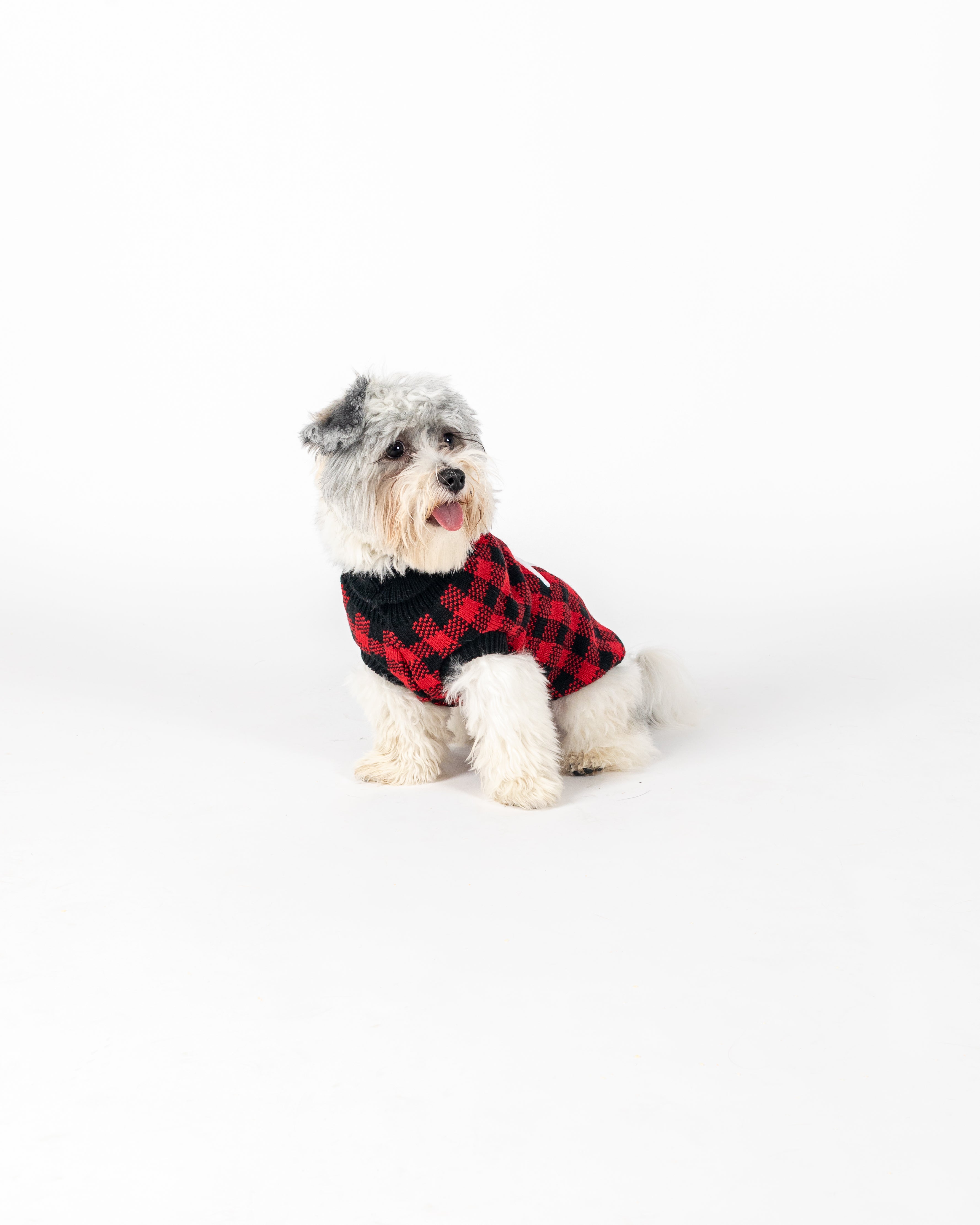 The Worthy Dog Quarter Zip Pullover-Red Buffalo - Mutts & Co.