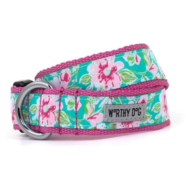 The Worthy Dog Watercolor Floral Dog Collar - Mutts & Co.