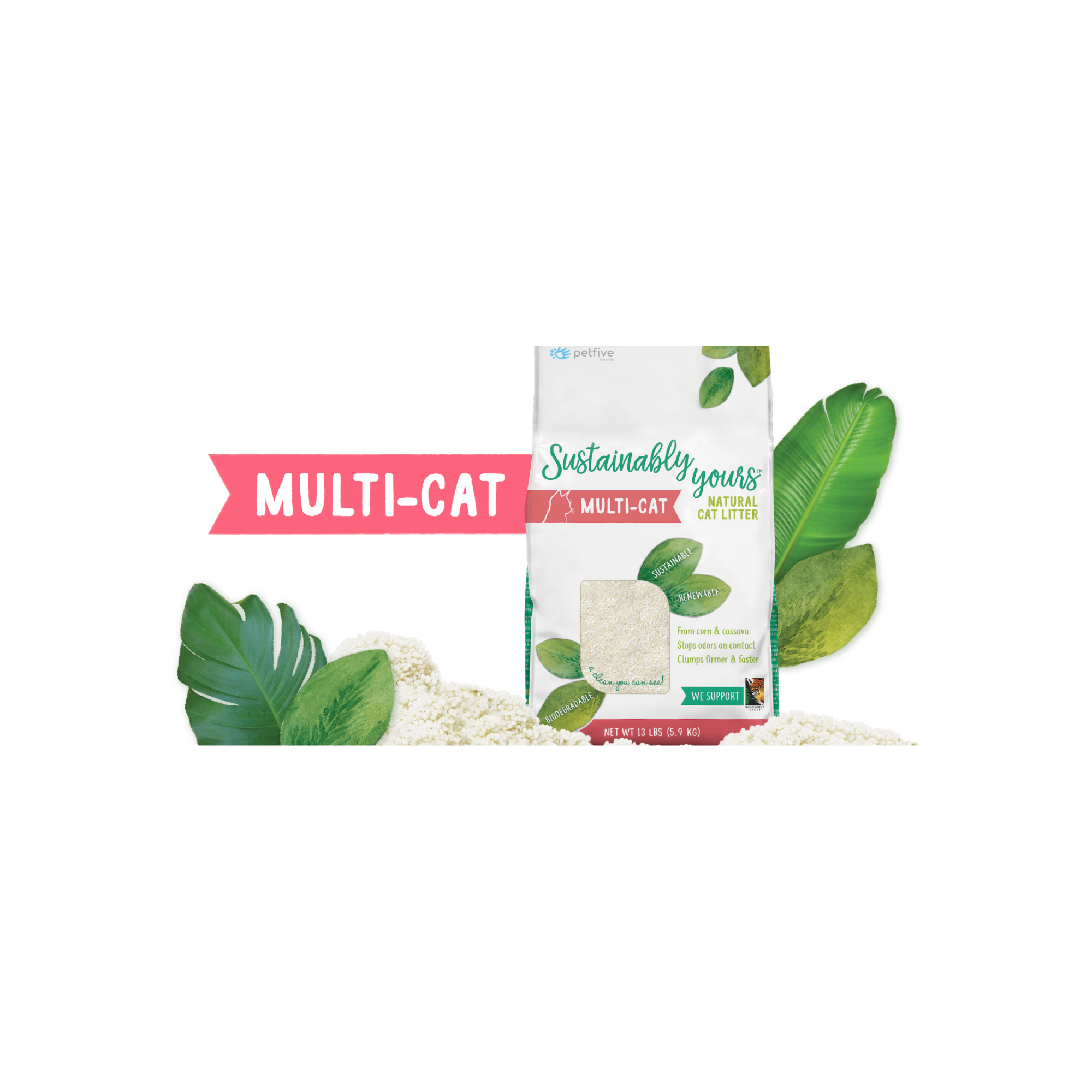 Sustainably Yours Natural Multi-Cat Cat Litter