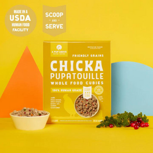 A Pup Above Friendly Grains Chicka Pupatouille Cubies Dog Food 2 lbs