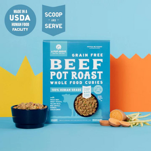 A Pup Above Grain-Free Beef Pot Roast Cubies Dog Food 2 lbs - Mutts & Co.