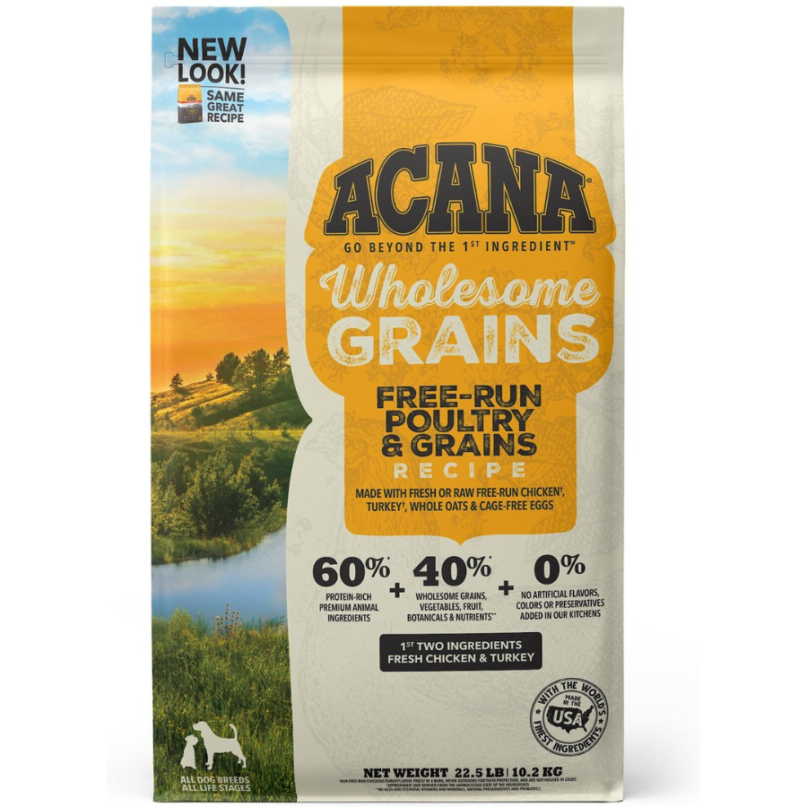Acana Wholesome Grains Free Run Poultry Dry Dog Food