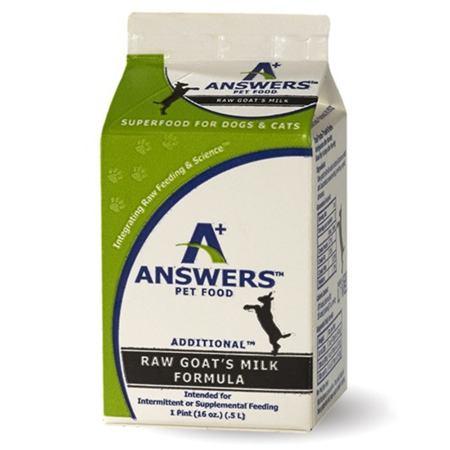 Answers Pet Food Raw Goats Milk For Dogs & Cats - Mutts & Co.