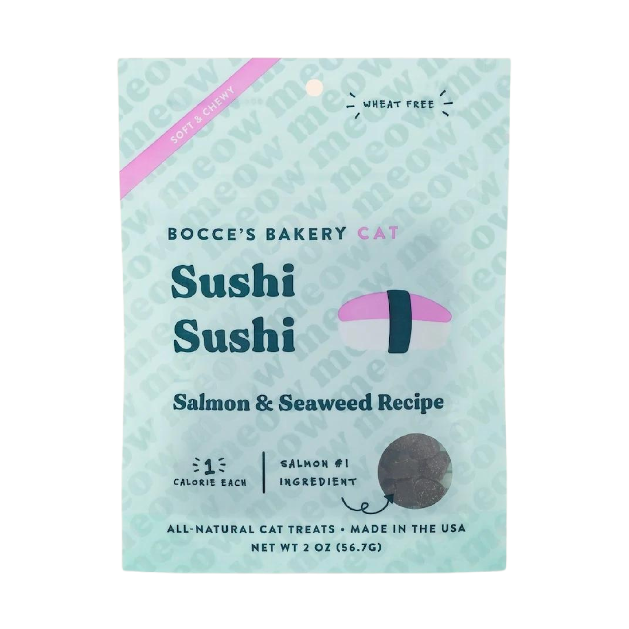 Bocce's Bakery Soft & Chewy Sushi Sushi Cat Treats 2oz - Mutts & Co.