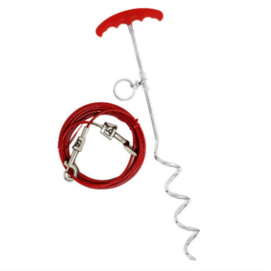 Boss Pet 20' Large Tie-Out & Spiral Stake Combo - Mutts & Co.