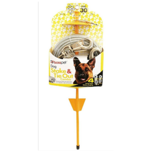 Boss Pet 30' X-Large Tie-Out & Dome Stake Combo - Mutts & Co.