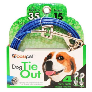 Boss Pet Medium Dog Tie-Out - Mutts & Co.
