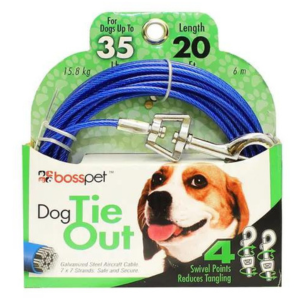 Boss Pet Medium Dog Tie-Out - Mutts & Co.