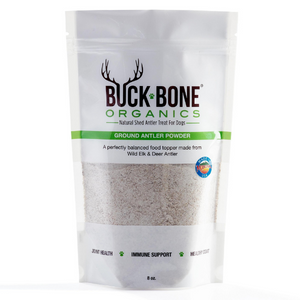 Buck Bone Organics Ground Antler Powder Supplement for Dogs