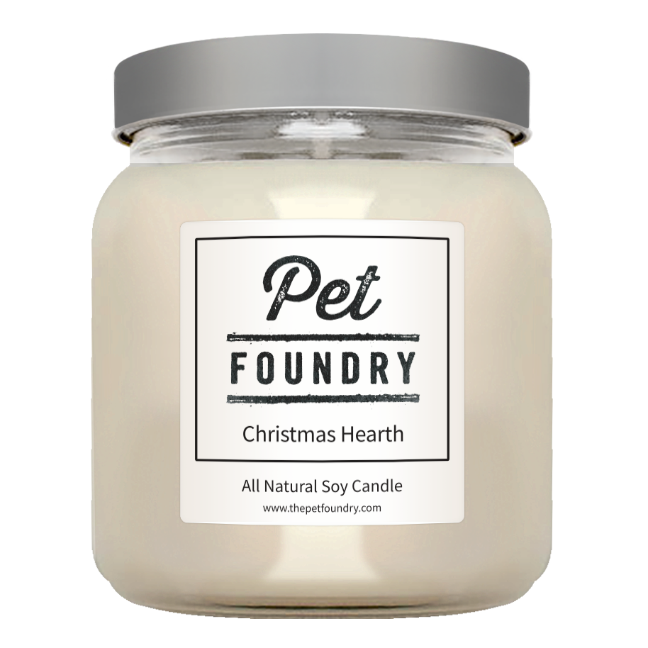 The Pet Foundry Double Wick Soy Christmas Hearth 22 oz - Mutts & Co.