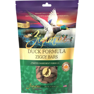 Zignature Ziggy Bars Duck Formula Crunchy Dog Treats 12oz - Mutts & Co.